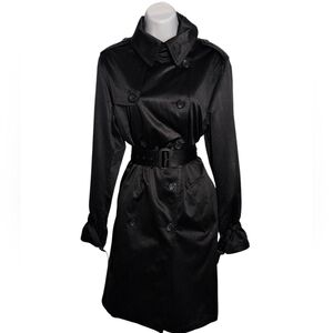 Dana Buchman Black Trench Coat